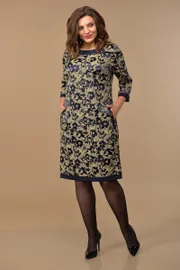 Платье Lady Style Classic арт. 1427 т.син-беж