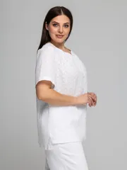 Blouse Avila #0858 chistyj belyj