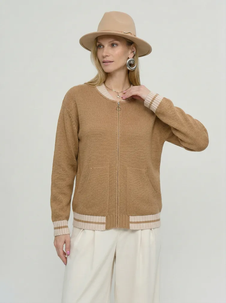 Sweter Newvay #9252-91055 karamelnyj kofe/vanil