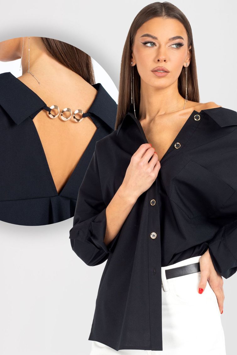 Blouse VIZAVI #727 chernyj