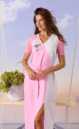 Sukienka Barbara Geratti S2996BG belyj/rozovyj