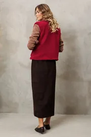 Жилет GIZART арт. 15408/1 бордовый