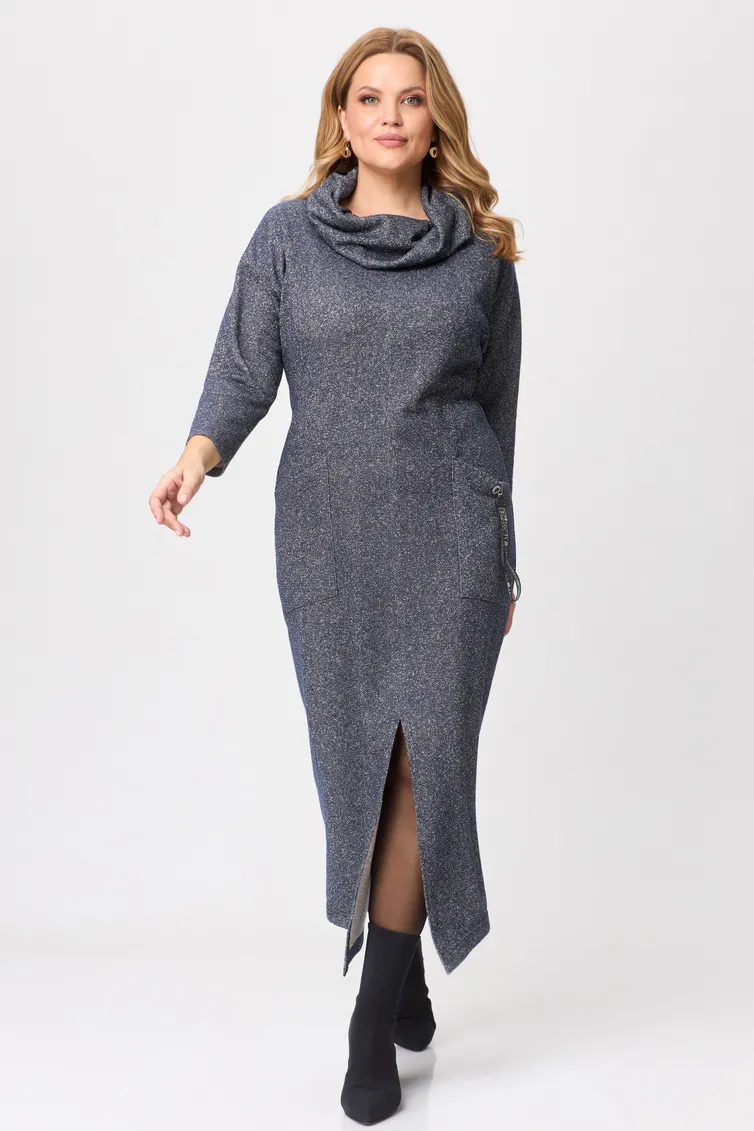Sukienka Michel Chic #2145 plate serebro