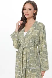 Халат DS Trend #DO-0069-0412 (domashnij zelenyj s printom)