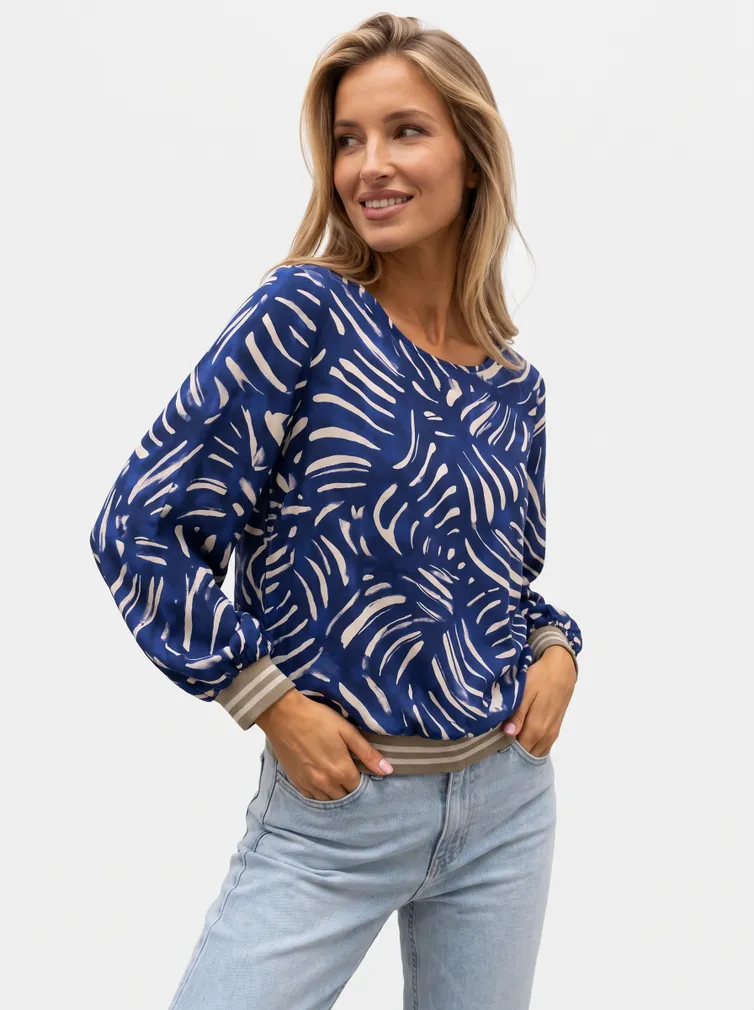 Blouse nika.pl #0204201 Emi-42 sinij zebra