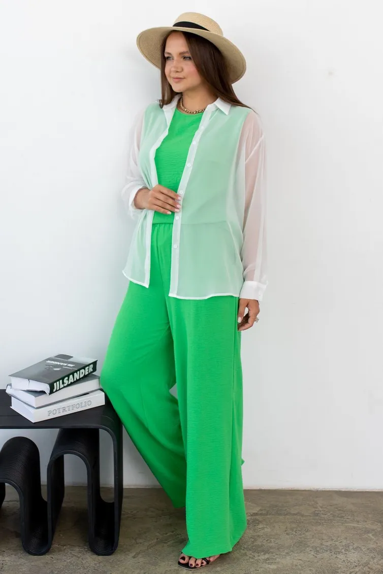 Trousers TOOK A LOOK & Angelika #AB-013k zelenoe yabloko