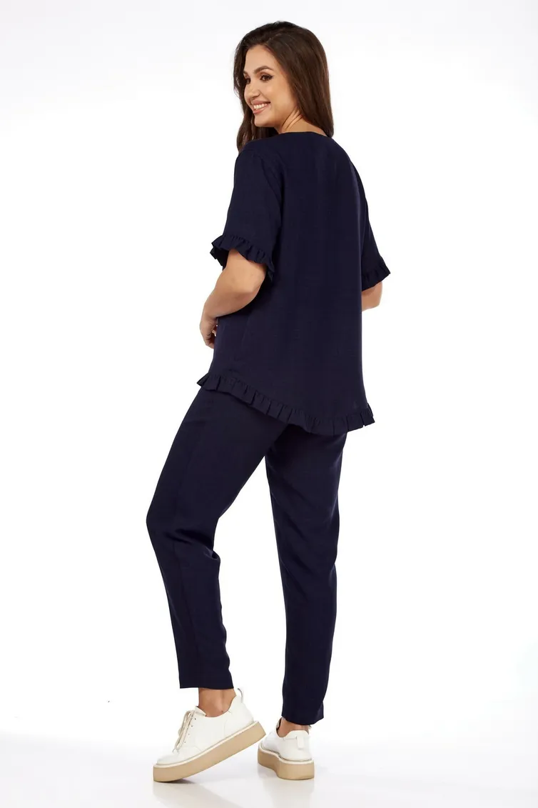 Garnitur Vilena-fashion #893 temno-sinij