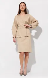 Юбка V&N fashion 1114_бежевый