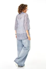 Żakiet Anastasia #1190 serogo-goluboj