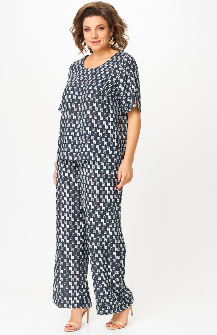 Комплект БелЭльСтиль арт. 875-322/605-273 синий принт