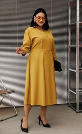 Dress Anastasia 1229 gorchica