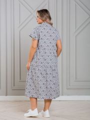 Dress NOVITA #1338-1 seryj