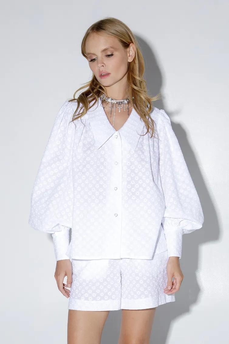Bluzka Pirs #5275 belyj