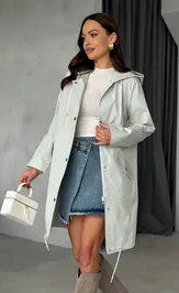 Jacket PRATA wear S032 svetlo-seryj