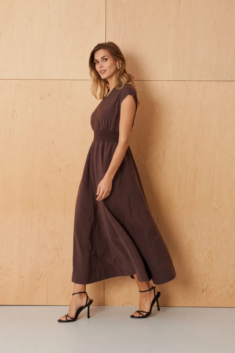 Dress PND #89880 korichnevyj
