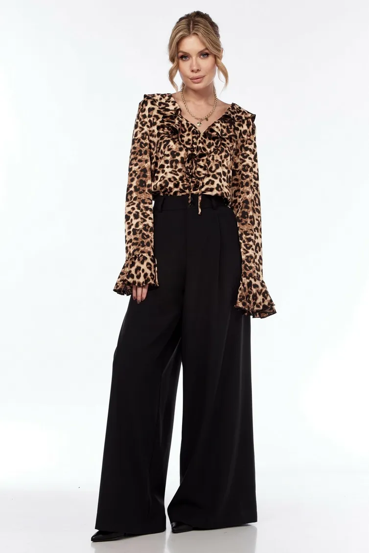 Zestaw Ladis Line #1537 leopard+chernyj