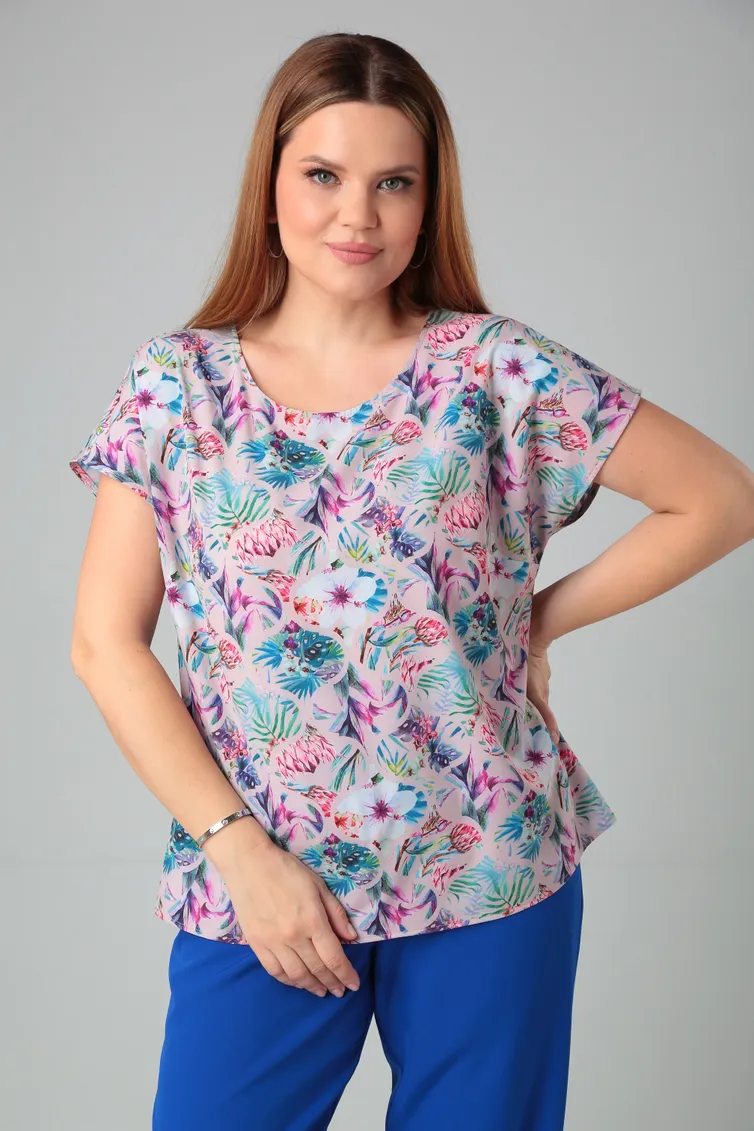 Блузка BLISS арт. 8700 Розовый CAMILE