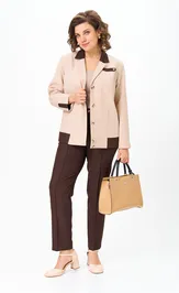 Garnitur Vilena-fashion 1144 bezh+shokolad