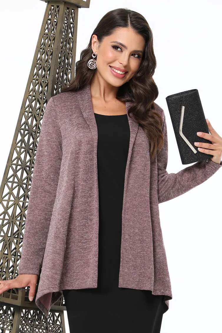 Sweter DS Trend #Kr-0141-0368-02 (raskleshennyj s dlinnymi rukavami)
