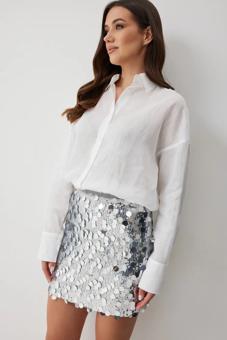 Skirt TND #M384 serebro