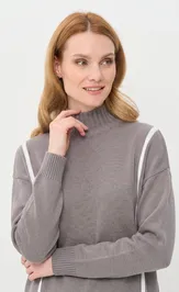 Jumper Newvay 9252-94222 titanium/bel
