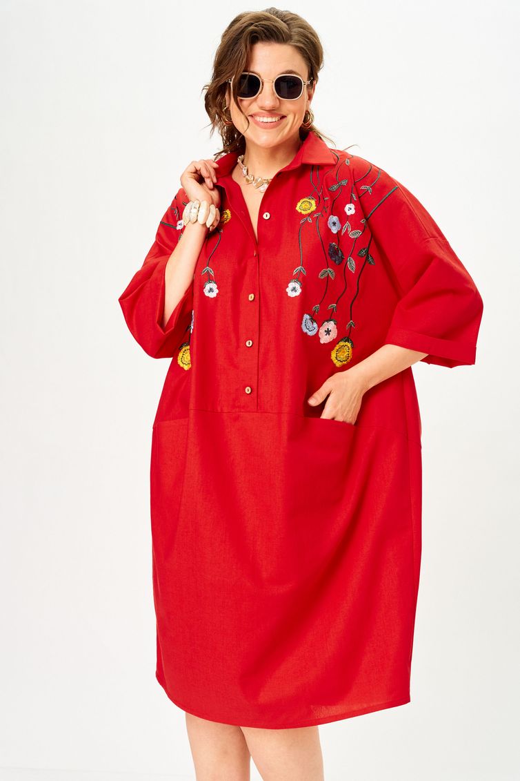 Платье SOVA арт. 11318 красный