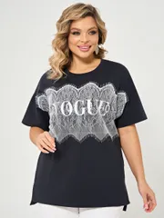 Koszulka DORA plus #0087-27 temno-seryj