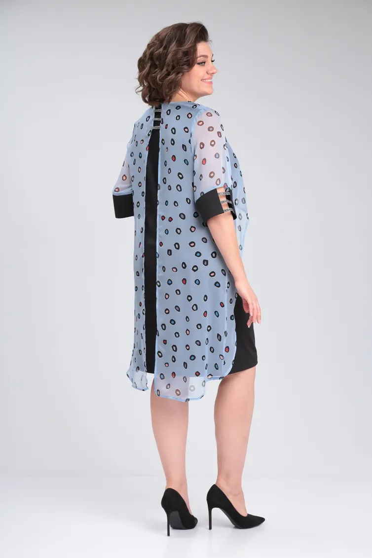 Sukienka Michel Chic #2136 chern, gol