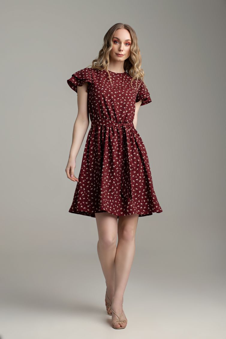 Dress MARIKA #422 bordo