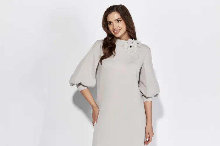 Dress TAiER #1313 svetlo-seryj