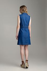 Dress MARIKA #427 t.sinij