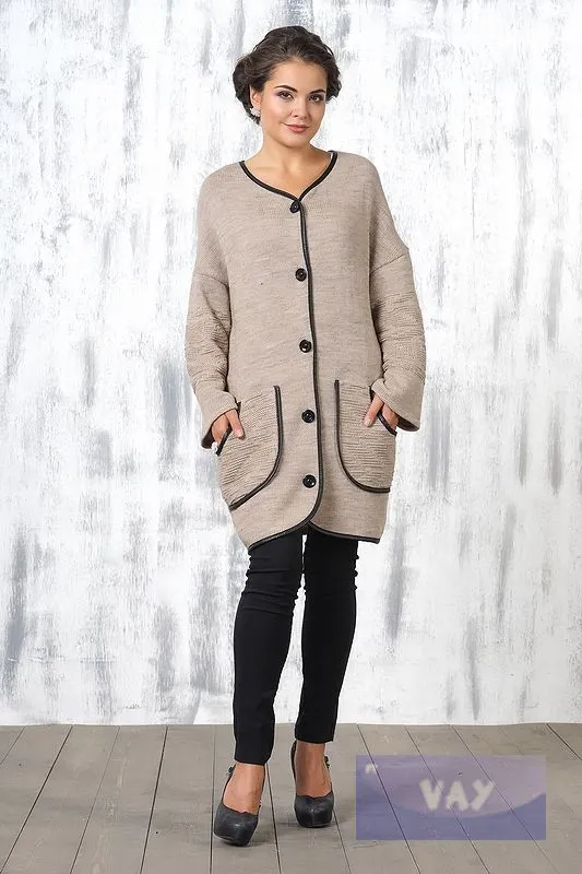 Jumpers, cardigans, blazers Newvay #1378 sv.korichn