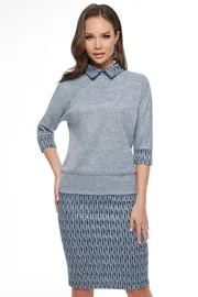 Zestaw DS Trend #K-0913-0019-05 (sero-goluboj delovoj s yubkoj)
