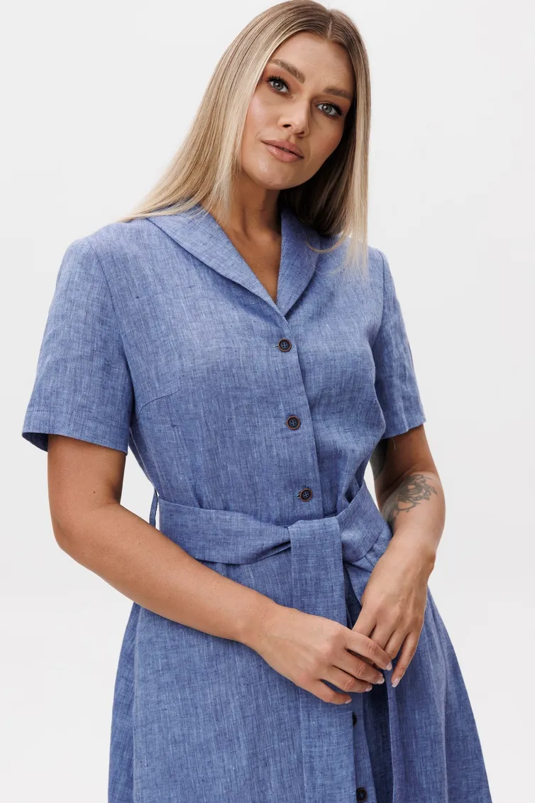 Dress Ma Cherie #4107 sinij melanzh
