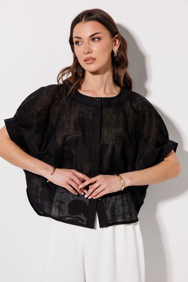 Блузка Люше арт. 4382 черный