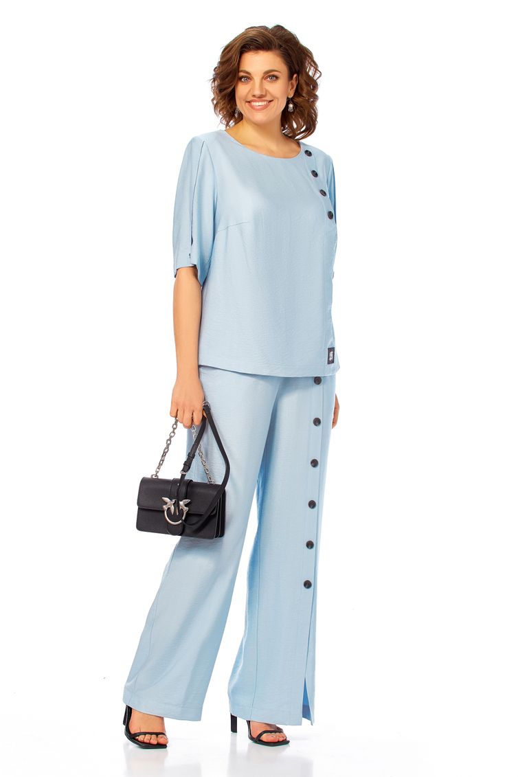 Костюм Ольга Стиль арт. С1022 голубой