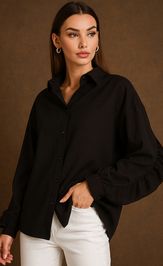 Blouse VIZAVI 736 chernyj