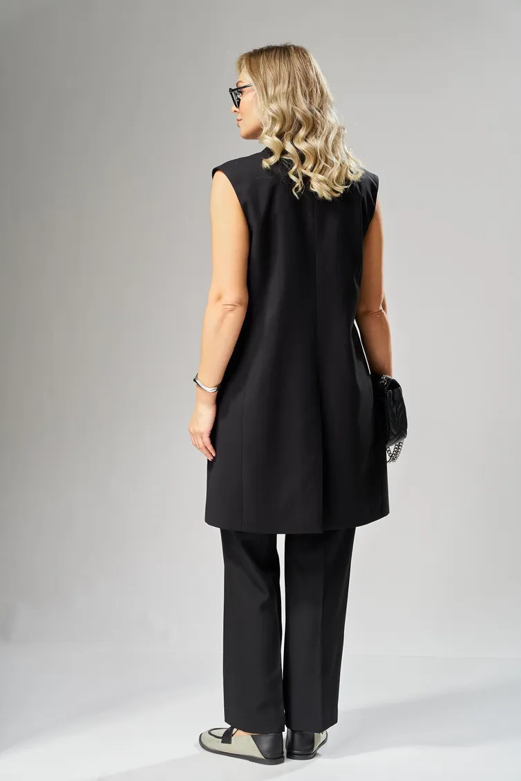 Waistcoat Ava fashion #M-242 chernyj