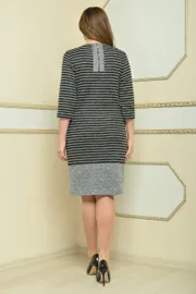 Платье Lady Style Classic Outlet арт. 1482 сер/черн