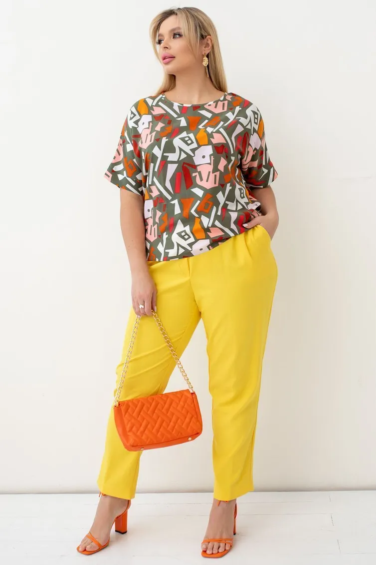 Trousers TOOK A LOOK & Angelika #RB-651 zheltyj