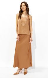 Юбка Люше 4339 коричневый