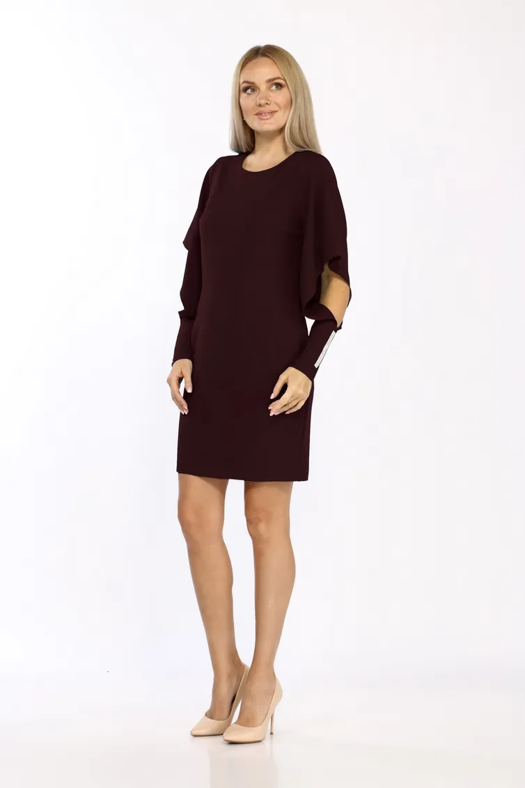 Sukienka Vilena-fashion #622 Bordo