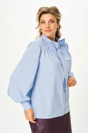 Bluzka SOVA #11352 golubaya poloska