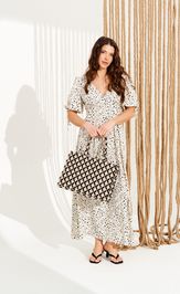 Платье Elletto Life 11132 молочно-черный