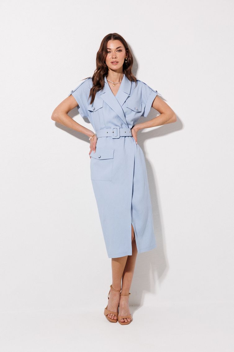 Платье Люше арт. 4390 голубой