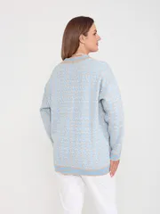 Sweter BONADI #2232 goluboj