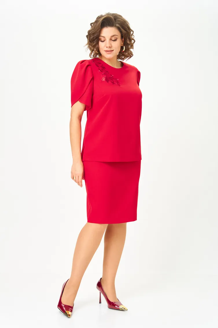 Garnitur Vilena-fashion #1143 krasnyj