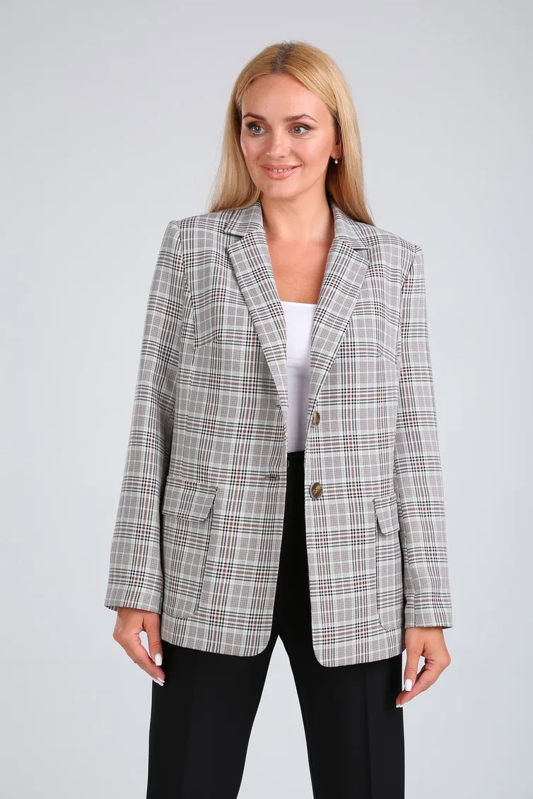 Zestaw Vilena-fashion #733 seraya kletka+chernyj