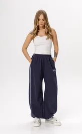 Trousers Pirs 6533 sinij s logo