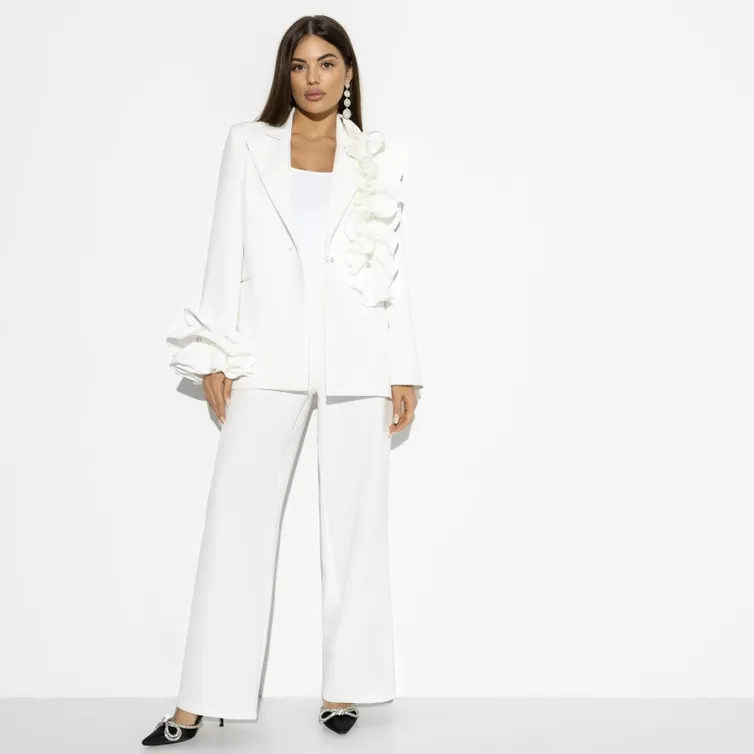 Spodnie CHARUTTI #Modnyj ekstaz (white)